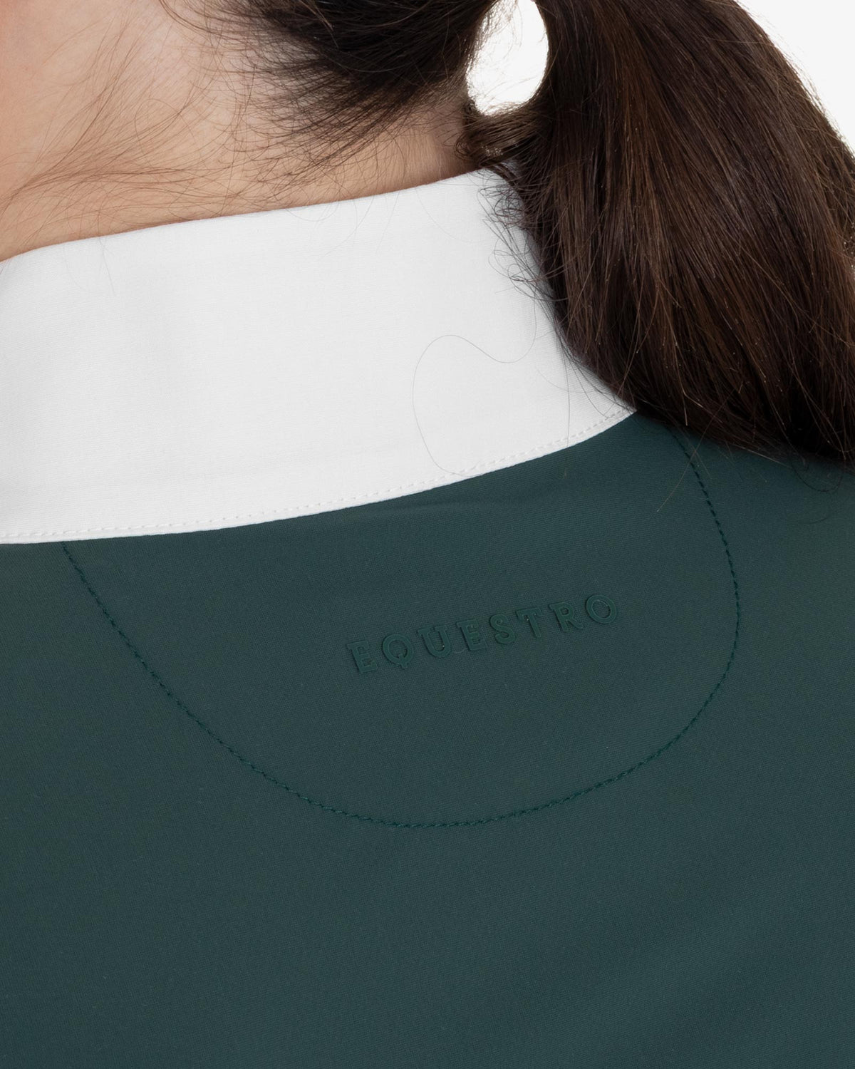 Equestro Women's Perforated Long-Sleeved Competition Polo Shirt