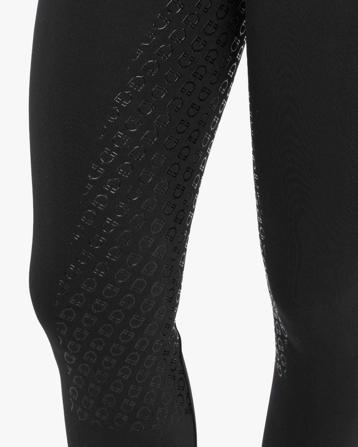 Equestro Women's High-Waisted Leggings with Belt Loops and Rhinestones