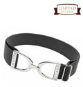 Ellany™ Elastic Belt 1.5" Smoke with Silver Stirrup LIMITED Collection