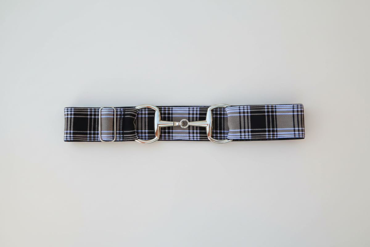 Comfort Fit Belt - 1.5" Tan "Burberry" Plaid