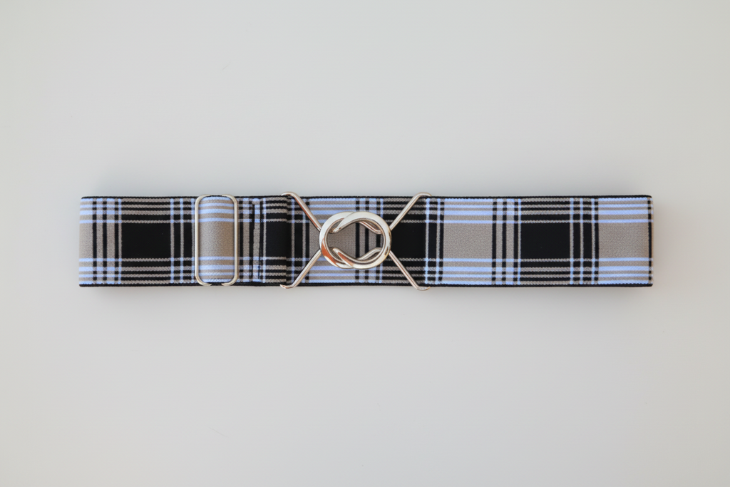 Comfort Fit Belt - 1.5" Tan "Burberry" Plaid