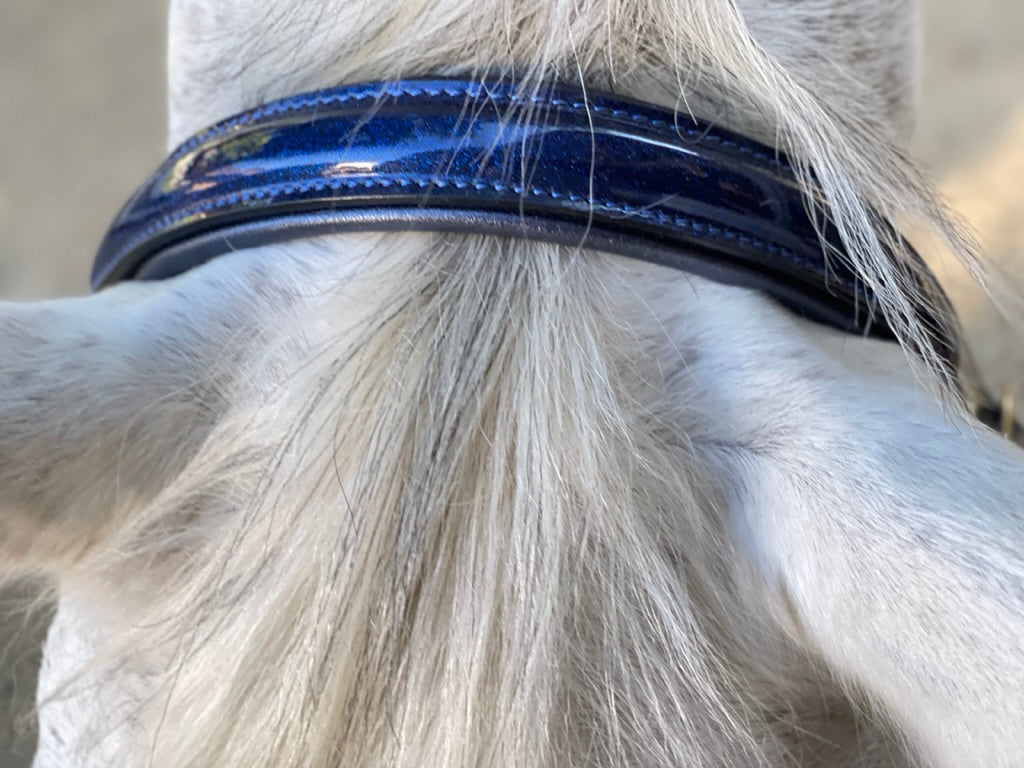 Revolution Cobalt Blue Leather Halter
