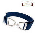 Ellany™ Elastic Belt 1.5" Petrol with with Silver Stirrup LIMITED Collection