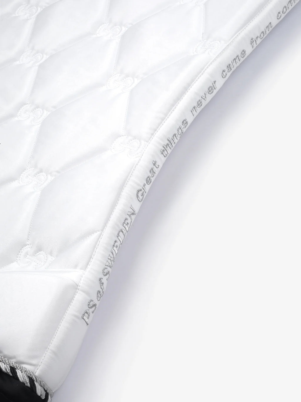 PS of Sweden Signature Dressage Saddle Pad - White/Black