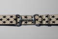 Comfort Fit Belt - Cream with Black Stars (2" wide)