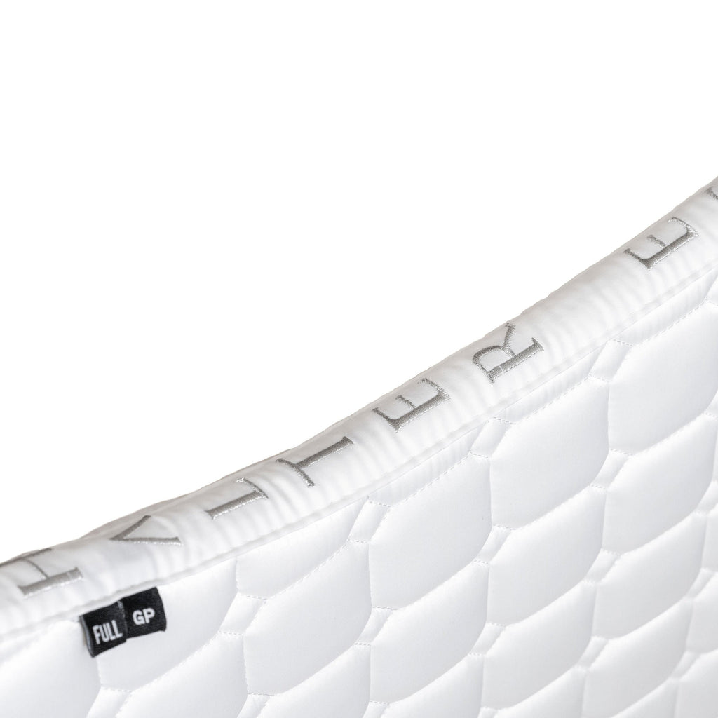 Satin Classic Jump Competition Saddle Pad - White