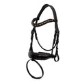 🤎 The Aachen Rolled Black Patent Leather Snaffle Bridle