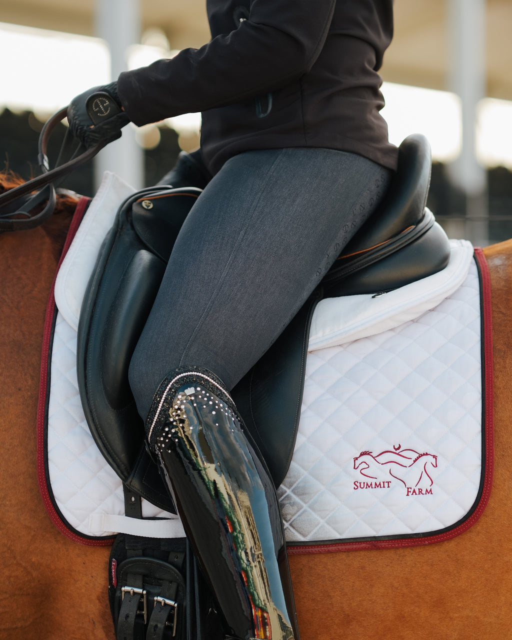 Evolution Heritage Denim Full Seat Breeches - Black