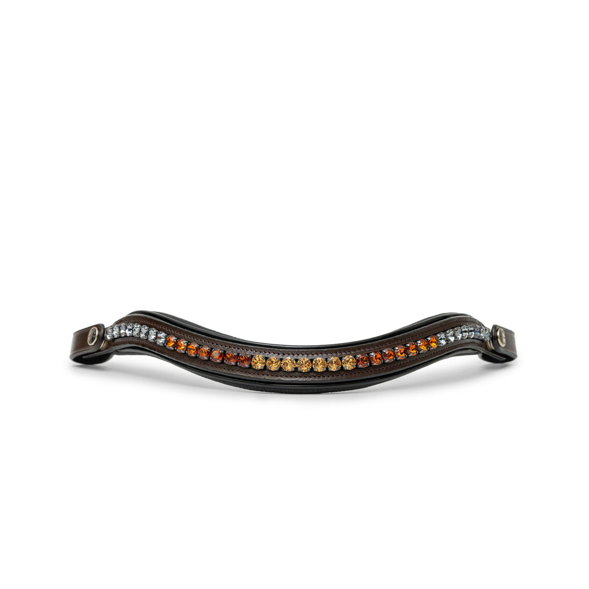 The Sarah - Maple Brown Leather Double Bridle