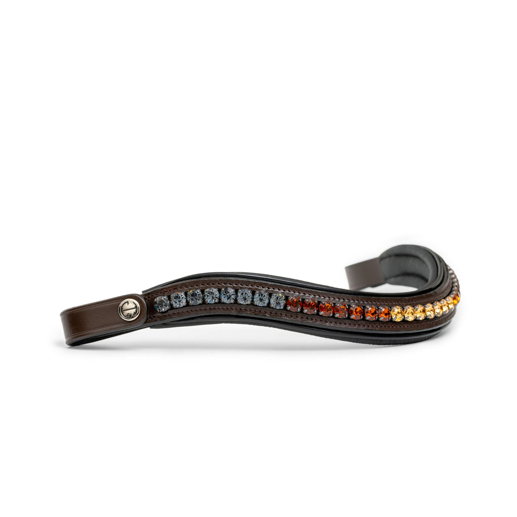 The Sarah - Maple Brown Leather Double Bridle