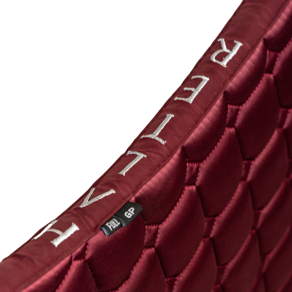Satin Classic Jump Saddle Pad - Crimson Rose
