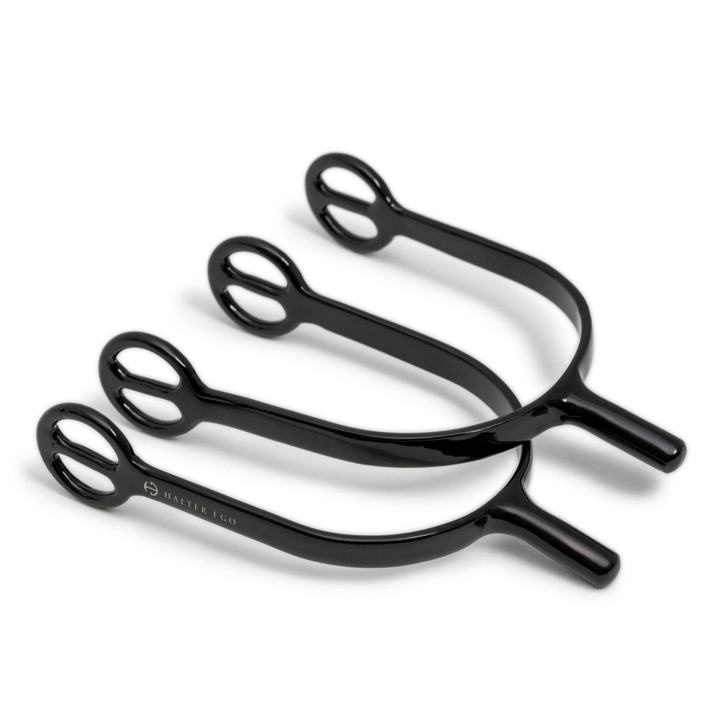 Gloss Black Long Shank Spurs