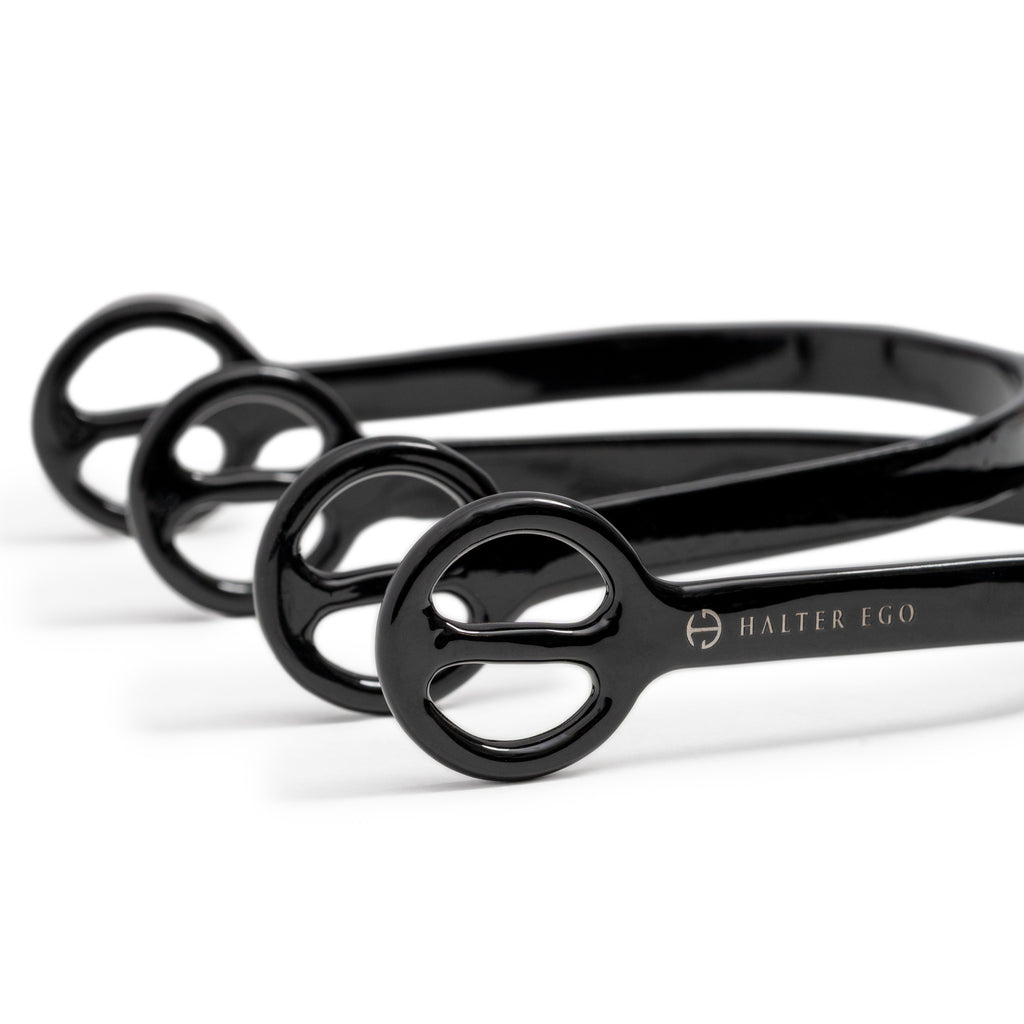 Gloss Black Long Shank Spurs