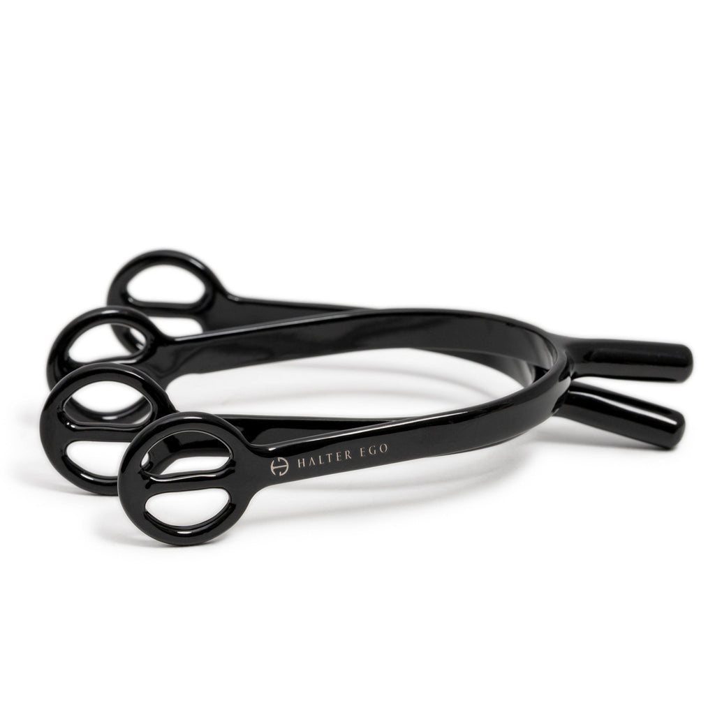 Gloss Black Long Shank Spurs