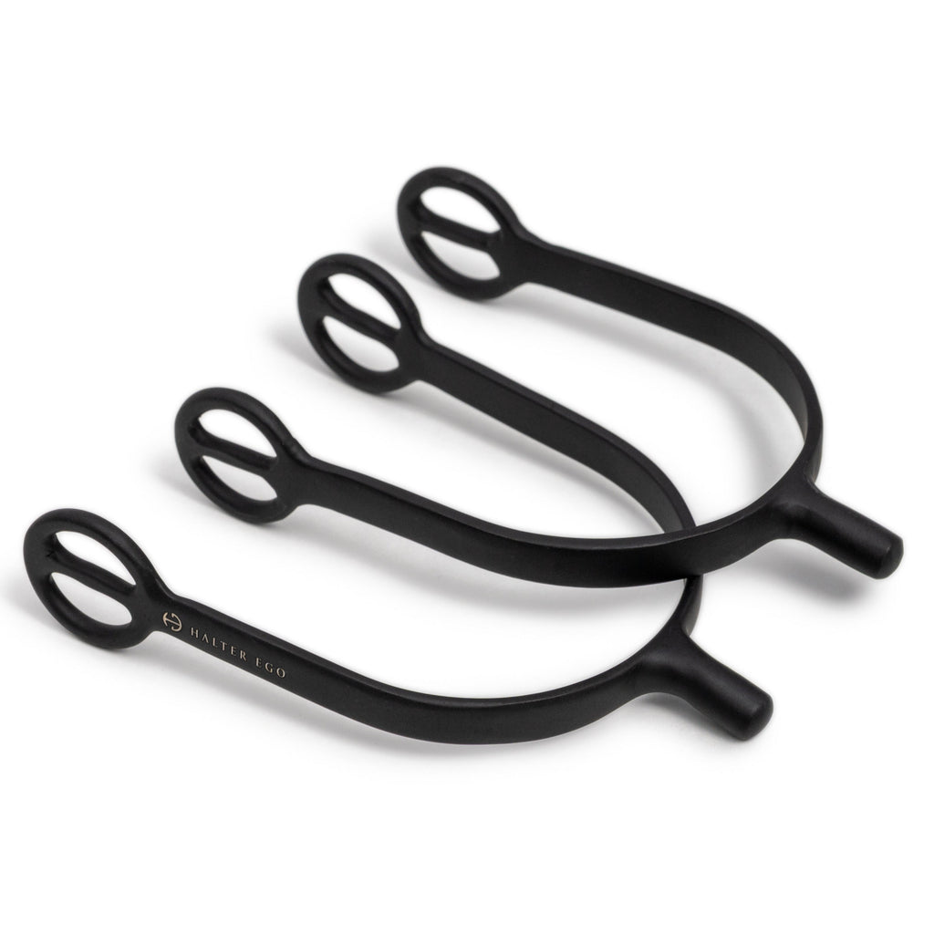 Matte Black Spurs - Short Shank