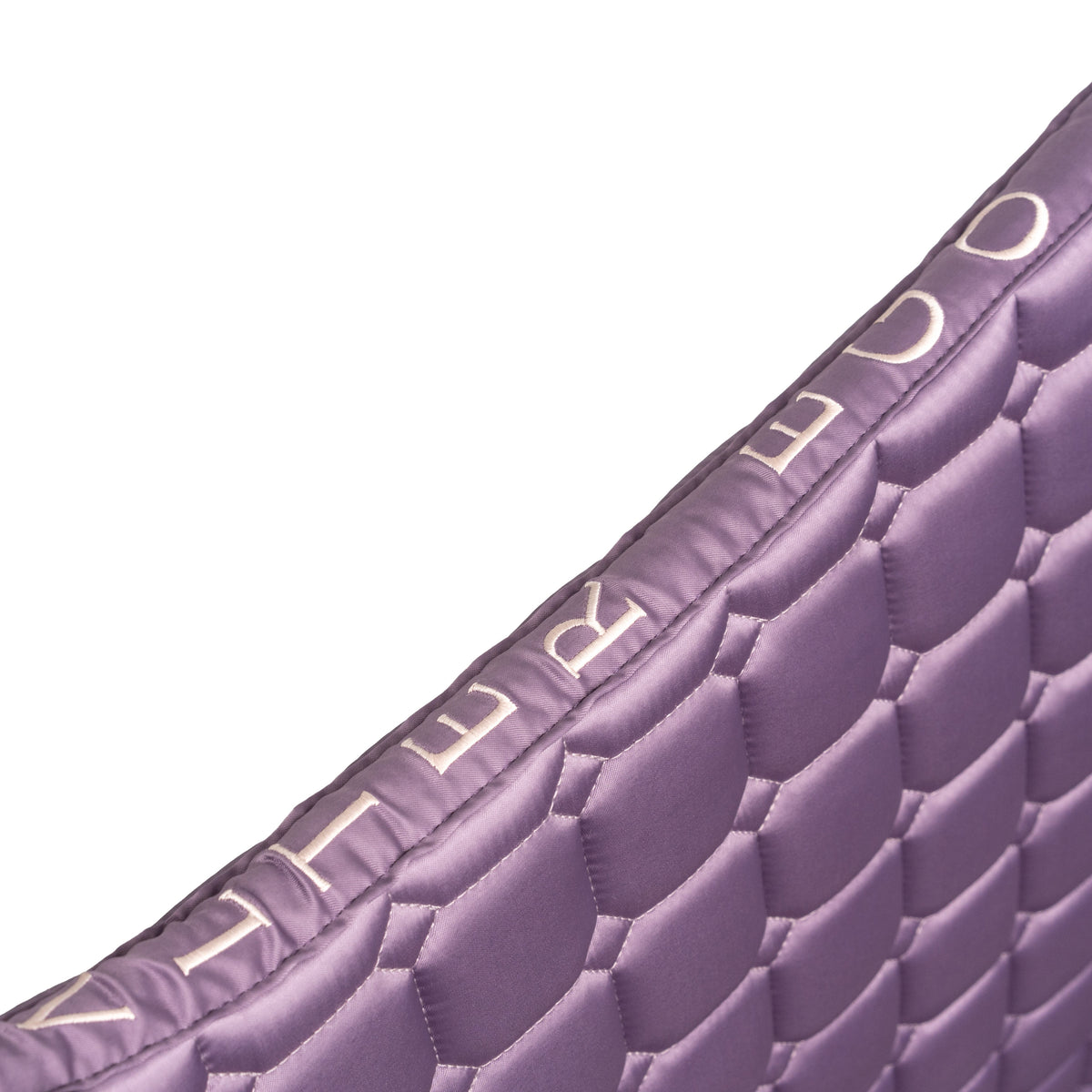 Romance Collection Satin Classic Dressage Saddle Pad (Full) - Orchid Mist