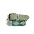 Sea Glass Leather Polo Belt