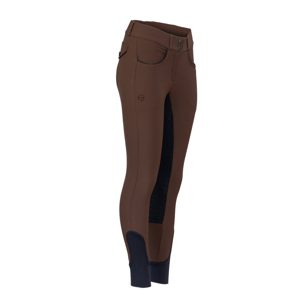 Evolution Contrast Full Seat Breeches - Dark Rum & Jet Black Seat