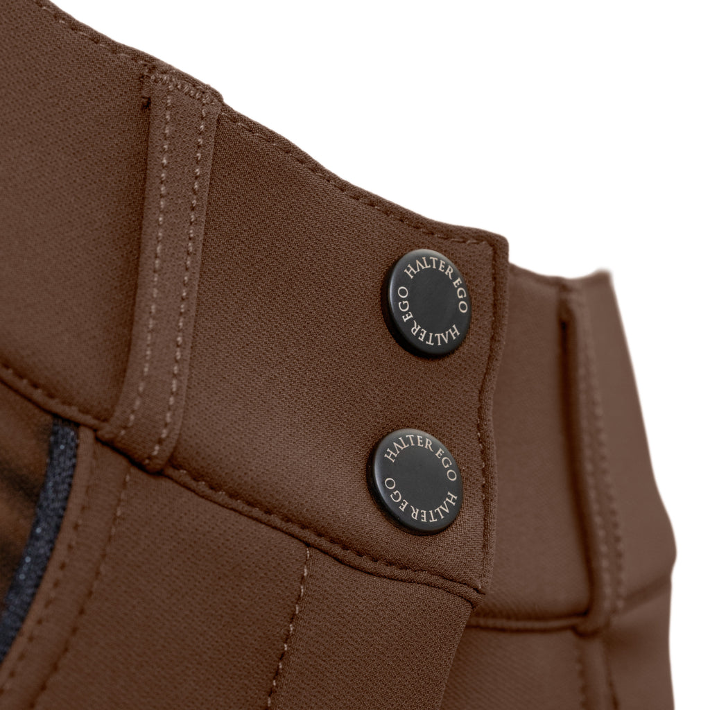 Evolution Contrast Full Seat Breeches - Dark Rum & Jet Black Seat