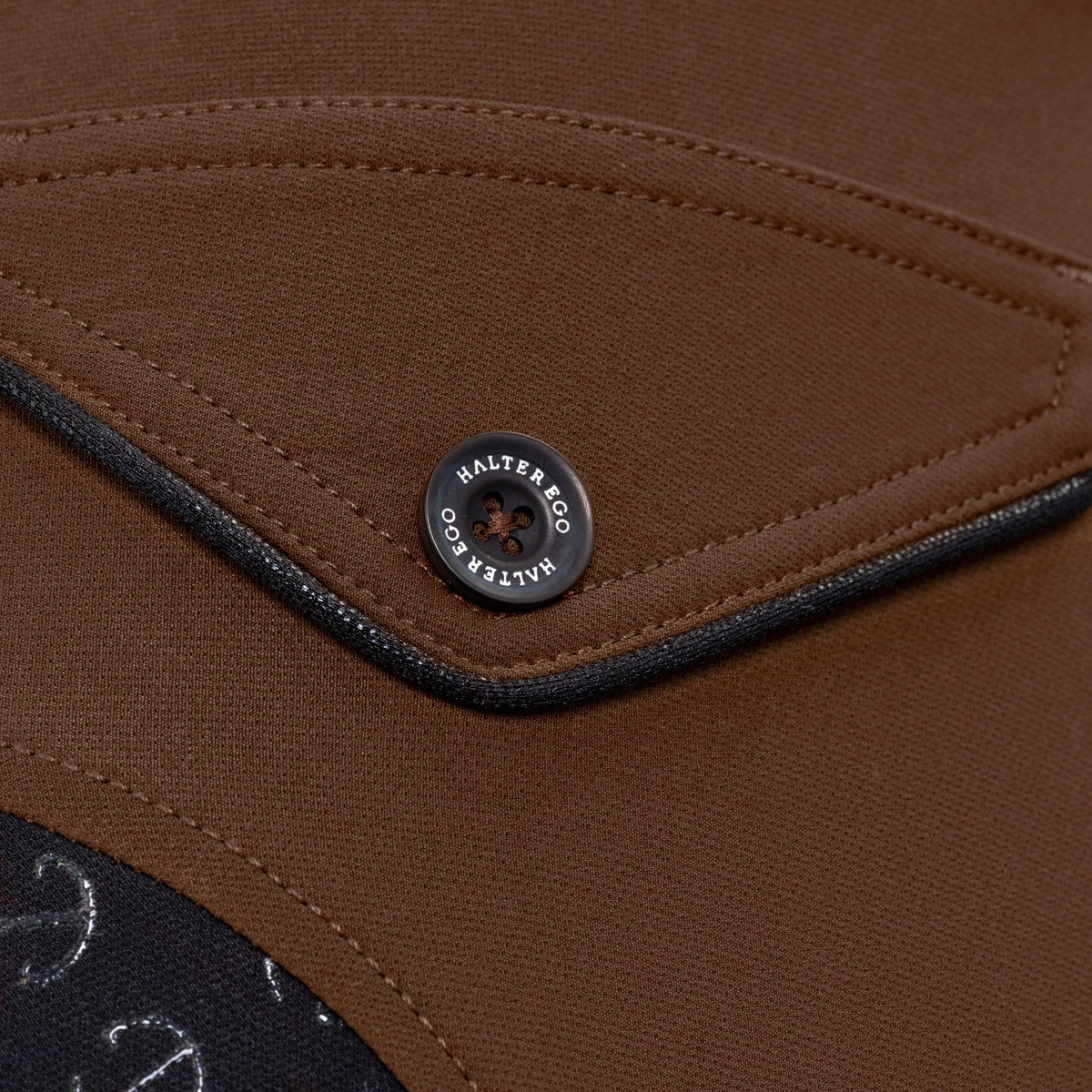 Evolution Contrast Full Seat Breeches - Dark Rum & Jet Black Seat