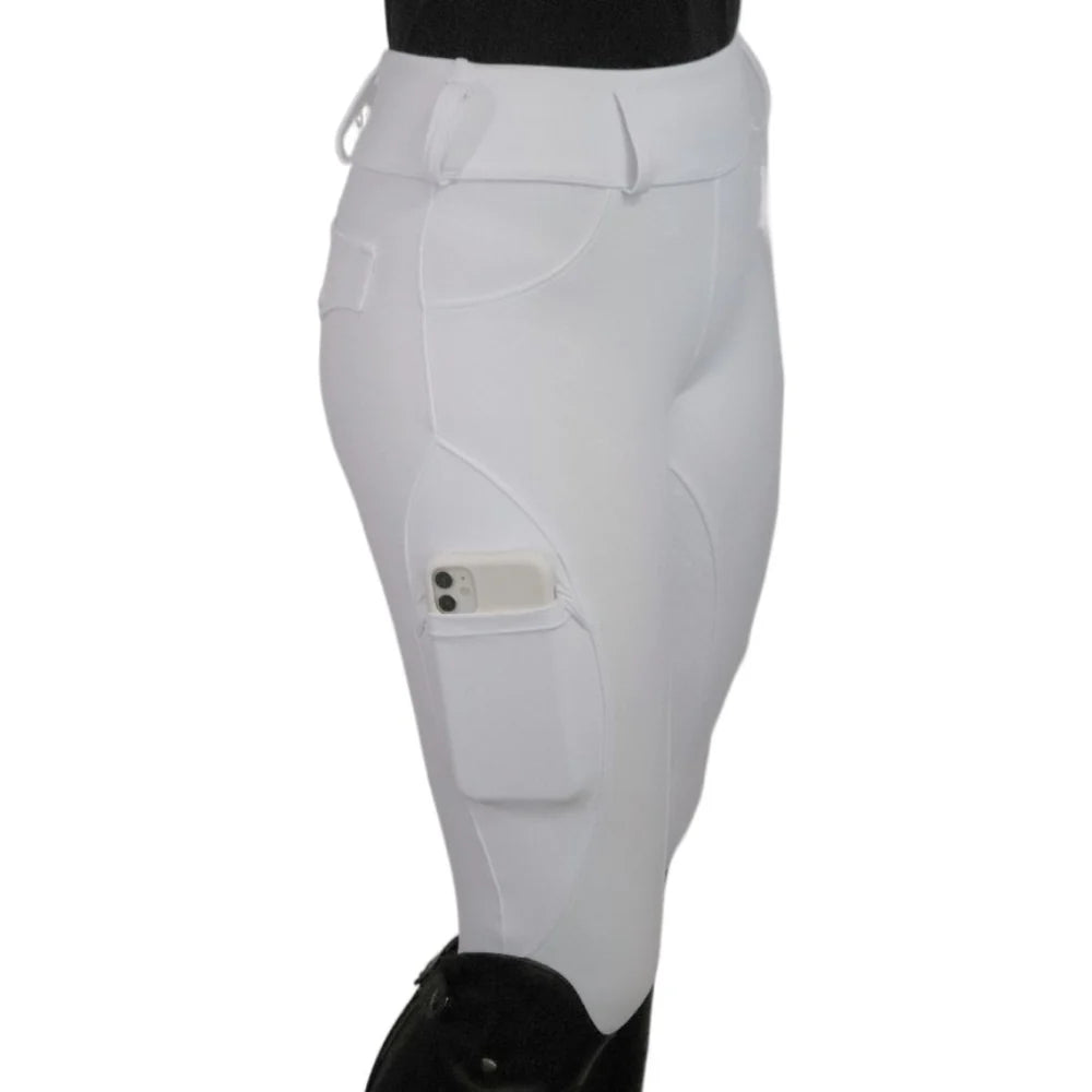 Divine Equestrian Classic Comfort Grip Leggings - White
