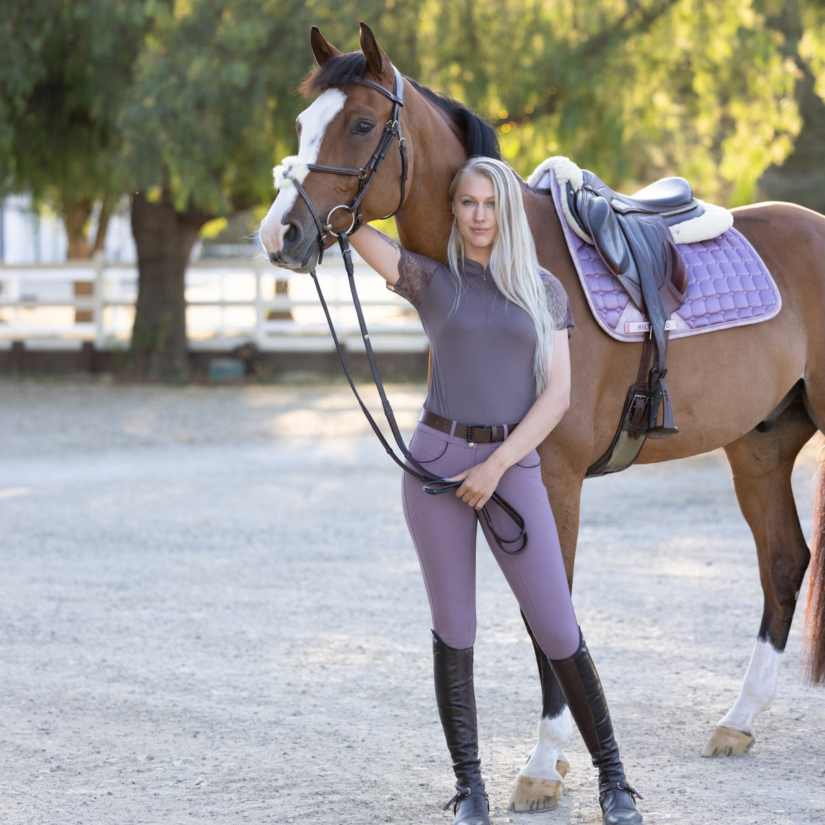 Evolution Knee Patch Breeches - French Lilac