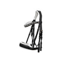 ❄️ Mont Blanc Black Patent Double Bridle With White Padding