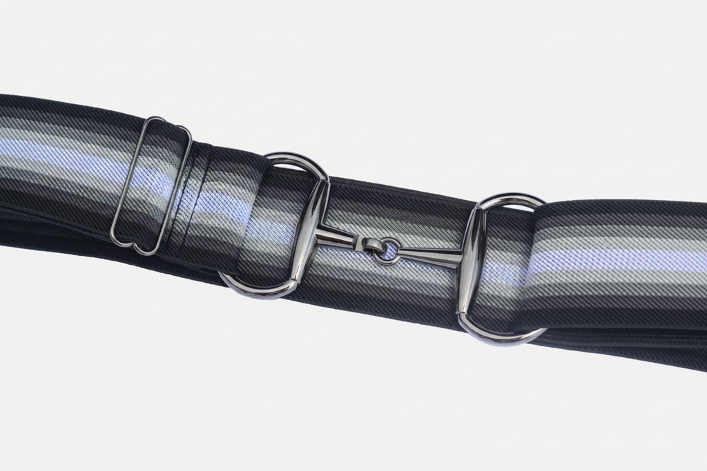 Comfort Fit Belt - Black & White Ombre