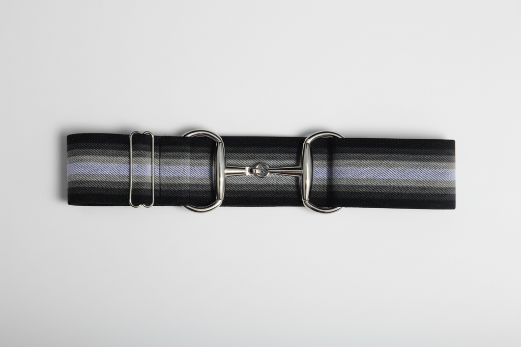 Comfort Fit Belt - Black & White Ombre