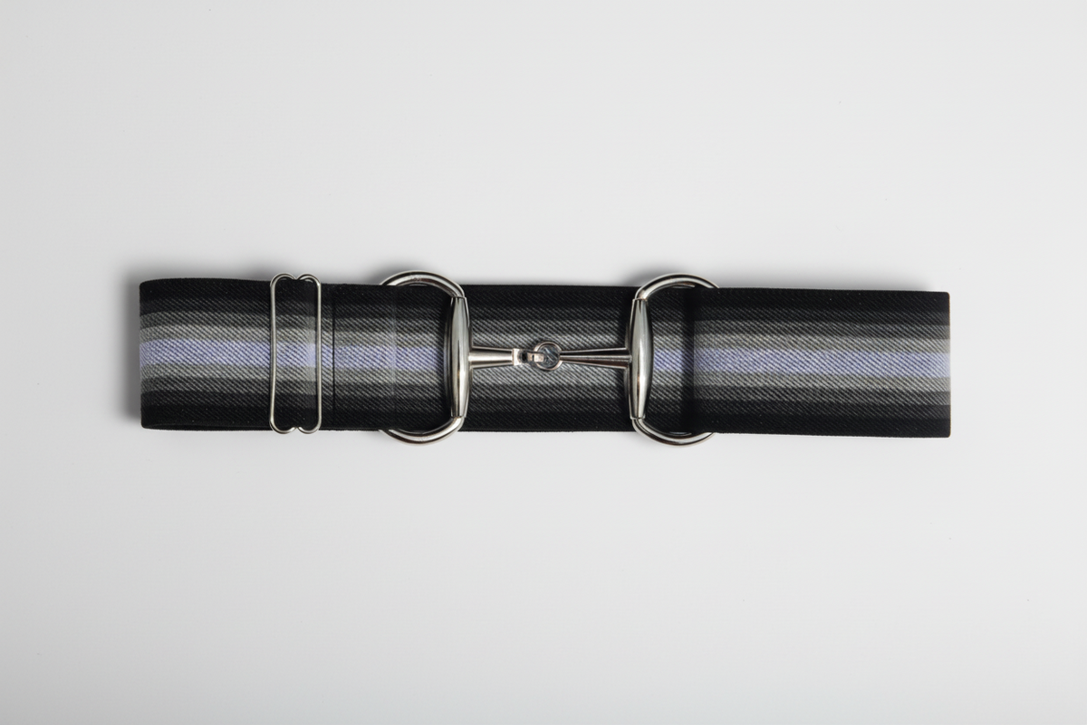Comfort Fit Belt - Black & White Ombre